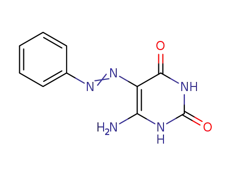 Molecular Structure of 6979-73-3 (2,4(1H,3H)-Pyrimidinedione, 6-amino-5-(phenylazo)-)