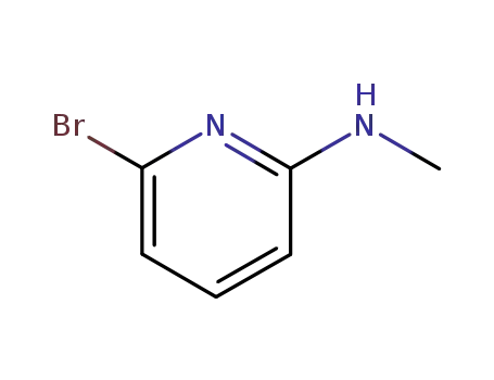 Molecular Structure of 89026-79-9 ((6-Bromo-pyridin-2-yl)-methyl-amine)