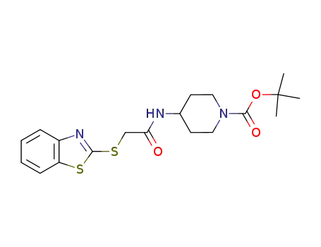 N-(1-tert-butoxycarbonylpiperidin-4-yl)-(2-benzothiazolylthio)acetamide