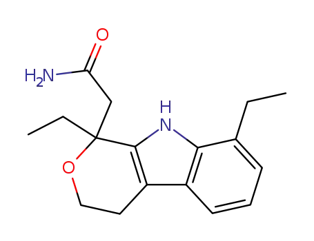 2-(1,8-diethyl-1,3,4,9-tetrahydropyrano[3,4-b]indol-1-yl)acetamide
