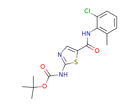 Carbamic acid,  [5-[[(2-chloro-6-methylphenyl)amino]carbonyl]-2-thiazolyl]-,  1,1-dimethylethyl ester
