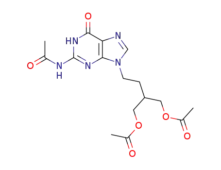 N2-acetyl-9-[4-acetoxy-3-(acetoxymethyl)but-1-yl]guanine