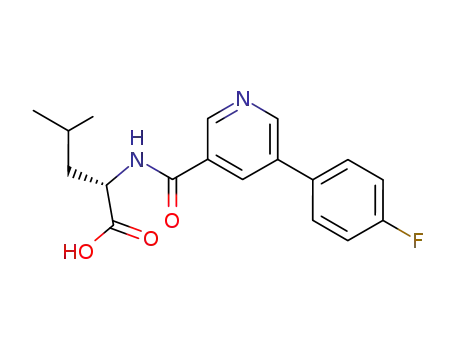 (S)-2-{[5-(4-Fluoro-phenyl)-pyridine-3-carbonyl]-amino}-4-methyl-pentanoic acid