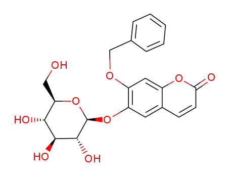 7-benzyloxy-6-β-D-glucopyranosyloxy-coumarin
