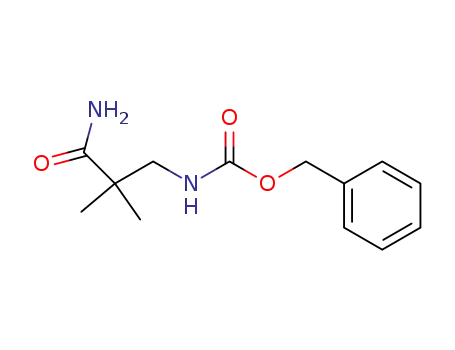 Molecular Structure of 666844-61-7 (3N-Benzyloxycarbonyl 3-Amino-2,2-dimethylpropanamide)