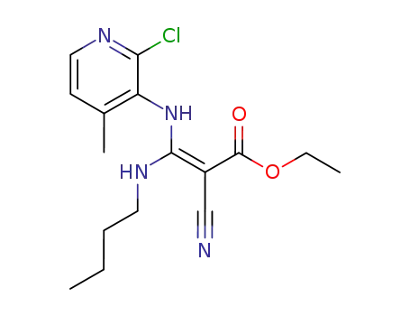 (Z)-ethyl 3-butylamino-3-(2-chloro-4-methylpyridin-3-ylamino)-2-cyanoacrylate