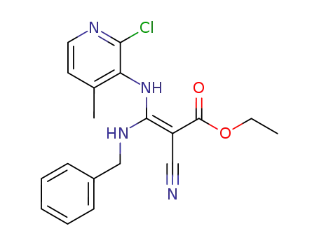 (Z)-ethyl 3-benzylamino-3-(2-chloro-4-methylpyridin-3-ylamino)-2-cyanoacrylate