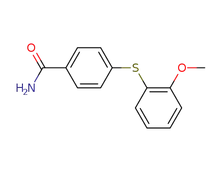 4-[(2-methoxyphenyl)thio]benzamide