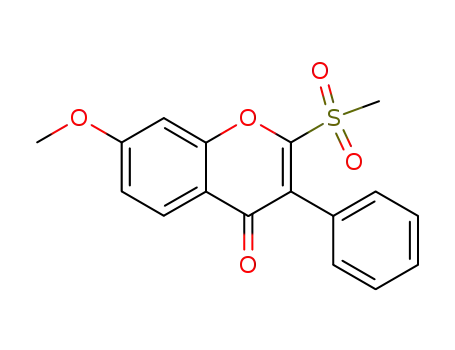 7-methoxy-2-methylsulfonyl-3-phenyl-4H-1-benzopyran-4-one