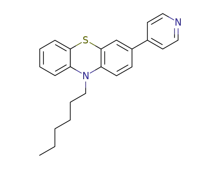 10-hexyl-3-(pyridin-4-yl)-10H-phenothiazine