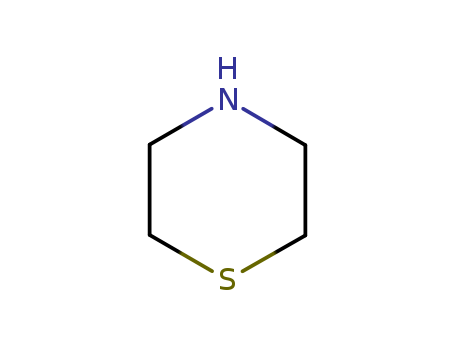 123-90-0,Thiomorpholine,1,4-Thiazan;1,4-Thiazane;1,4-Thiazine, tetrahydro-;1-Thia-4-azacyclohexane;Parathiazan;Tetrahydro-1,4-thiazine;