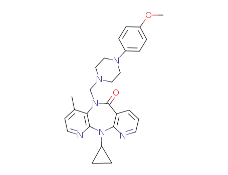 11-cyclopropyl-5-{[4-(4-methoxyphenyl)piperazin-1-yl]methyl}-4-methyl-5,11-dihydro-6H-dipyrido[2,3-e:3',2'-b][1,4]diazepin-6-one