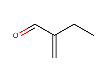 Molecular Structure of 922-63-4 (2-Ethylacrylaldehyde)