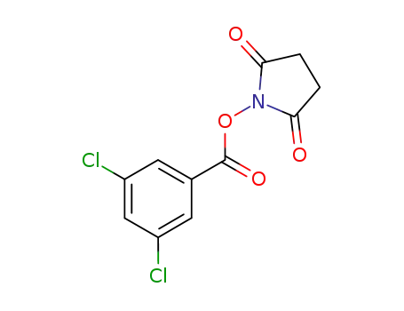 Molecular Structure of 143558-02-5 (2,5-Pyrrolidinedione, 1-[(3,5-dichlorobenzoyl)oxy]-)