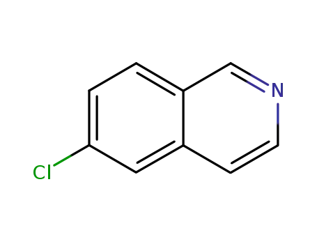 Molecular Structure of 62882-02-4 (Isoquinoline, 6-chloro- (6CI,9CI))