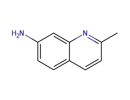 Molecular Structure of 64334-96-9 (7-Quinolinamine,2-methyl-(9CI))