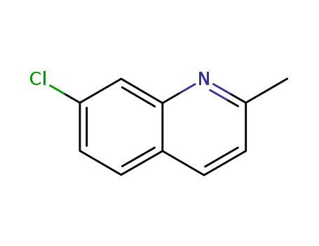 Molecular Structure of 4965-33-7 (7-Chloro-2-methylquinoline)