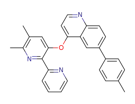 5,6-Dimethyl-3-(6-p-tolyl-quinolin-4-yloxy)-[2,2']bipyridine