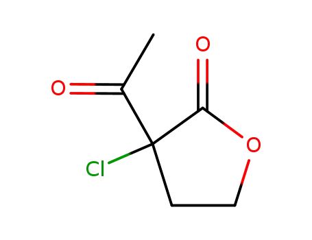 Molecular Structure of 2986-00-7 (3-acetyl-3-chlorodihydrofuran-2(3H)-one)