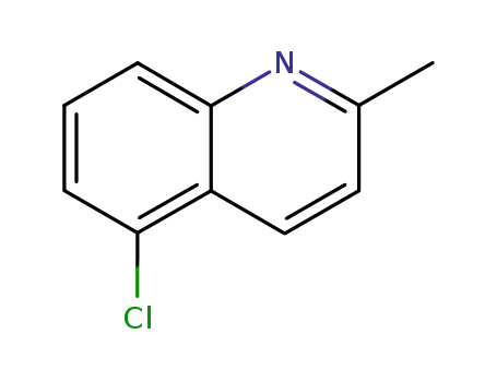 Molecular Structure of 4964-69-6 (5-Chloroquinaldine)