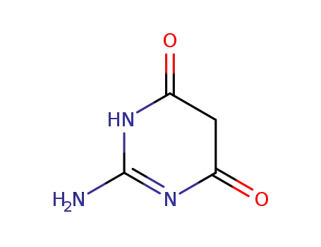 Molecular Structure of 4425-67-6 (2-aminopyrimidine-4,6-diol)