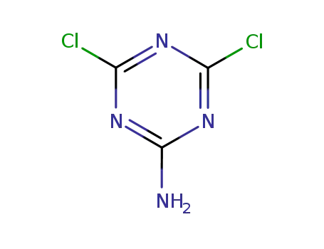Molecular Structure of 933-20-0 (2-Amino-4,6-dichlorotriazine)