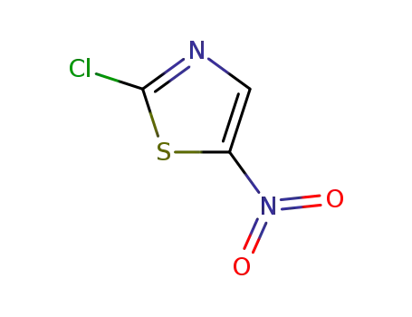 Molecular Structure of 3034-47-7 (2-Chloro-5-nitrothiazole)