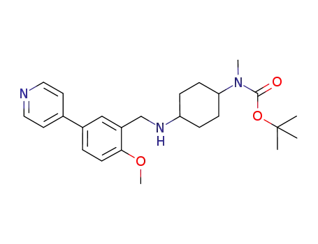 [4-(2-methoxy-5-pyridin-4-ylbenzylamino)cyclohexyl]methylcarbarnic acid t-butyl ester