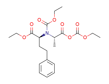 ethyl 2-(S)-{N-ethoxycarbonyl-N-[1-(S)-(ethoxycarbonyloxycarbonyl)-ethyI]-amino}-4-phenylbutyrate