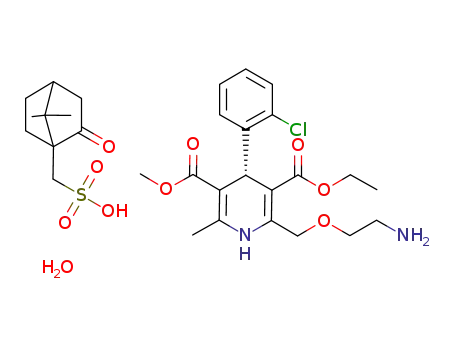 (S)-amlodipine (+/-)-10-camsylate hydrate