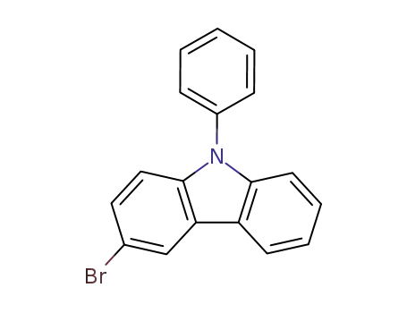 Molecular Structure of 1153-85-1 (3-Bromo-9-phenylcarbazole)