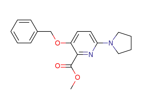 methyl 3-benzyloxy-6-(1-pyrrolidinyl)picolinate