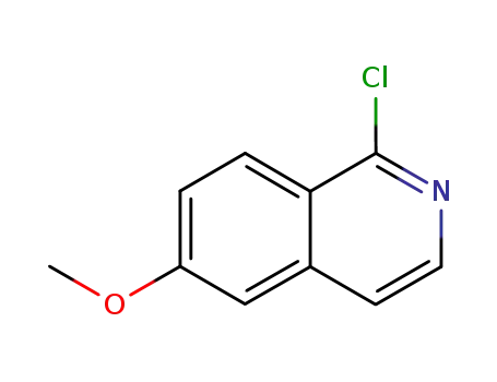 Molecular Structure of 132997-77-4 (1-CHLORO-6-METHOXY-ISOQUINOLINE)
