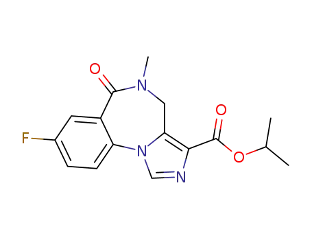 isopropyl 8-fluoro-5,6-dihydro-5-methyl-6-oxo-4H-imidazo[1,5-a][1,4]benzodiazepine-3-carboxylate