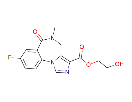 (2-hydroxyethyl) 8-fluoro-5,6-dihydro-5-methyl-6-oxo-4H-imidazo[1,5-a][1,4]benzodiazepine-3-carboxylate