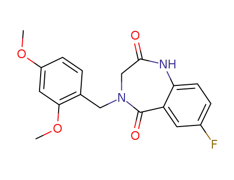 4-(2,4-dimethoxybenzyl)-7-fluoro-3,4-dihydro-2H-1,4-benzodiazepine-2,5(1H)-dione
