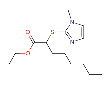 2-(1-methyl-1H-imidazol-2-yl-sulfanyl)-octanoic acid ethyl ester