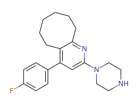2-(piperazine-1-yl)-4-(4-fluorophenyl)-5,6,7,8,9,10-hexahydrocycloocta[b]pyridine