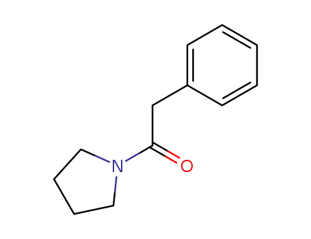 Molecular Structure of 3389-53-5 (Pyrrolidine, 1-(phenylacetyl)-)