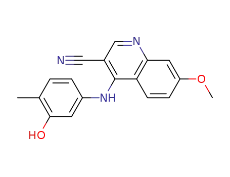 4-(3-hydroxy-4-methyl-phenylamino)-7-methoxy-quinoline-3-carbonitrile