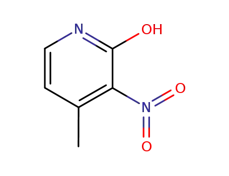 Molecular Structure of 21901-18-8 (2-Hydroxy-4-methyl-3-nitropyridine)