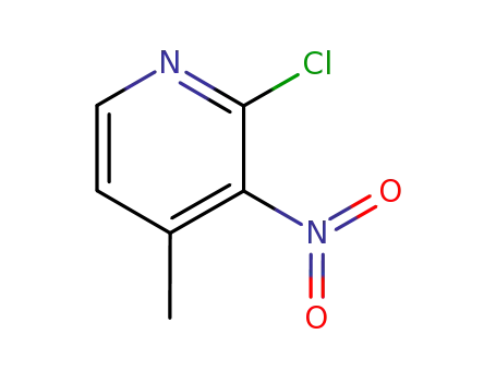 Molecular Structure of 23056-39-5 (2-Chloro-4-methyl-3-nitropyridine)