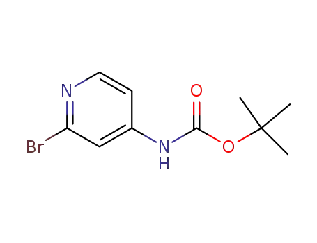 Molecular Structure of 433711-95-6 ((2-BROMO-PYRIDIN-4-YL)CARBAMIC ACID TERT-BUTYL ESTER)