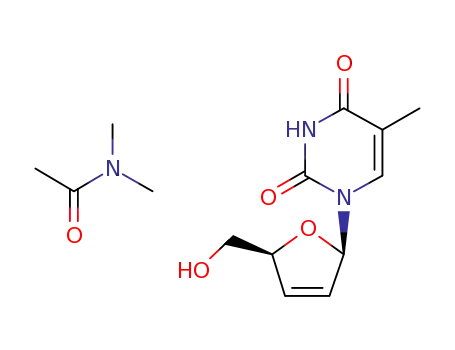 stavudine N,N-dimethylacetamide solvate