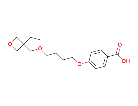 4-[4-(3-ethyloxetane-3-ylmethoxy)butyloxy]benzoic acid