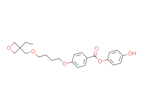 Benzoic acid, 4-[4-[(3-ethyl-3-oxetanyl)methoxy]butoxy]-,
4-hydroxyphenyl ester