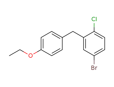 Molecular Structure of 461432-23-5 (5-bromo-2-chloro-4’-ethoxydiphenylmethane)