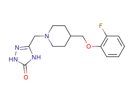 5-(4-(2-Fluorophenoxymethyl)piperidino]methyl-2,4-dihydro-[1,2,4]triazol-3-one