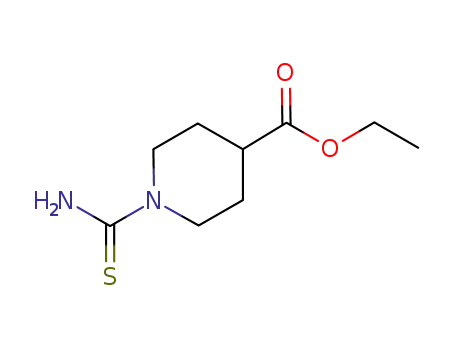 Molecular Structure of 675149-01-6 (4-Piperidinecarboxylic  acid,  1-(aminothioxomethyl)-,  ethyl  ester)