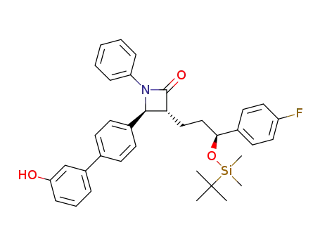 (3R,4S)-3-[(3S)-3-{[tert-butyl(dimethyl)silyl]oxy}-3-(4-fluorophenyl)propyl]-4-(3'-hydroxybiphenyl-4-yl)-1-phenylazetidin-2-one